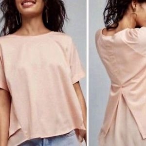 Eri + Ali Chiffon Back High-Low Blouse
